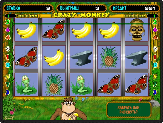 игровой автомат crazy monkey бесплатно