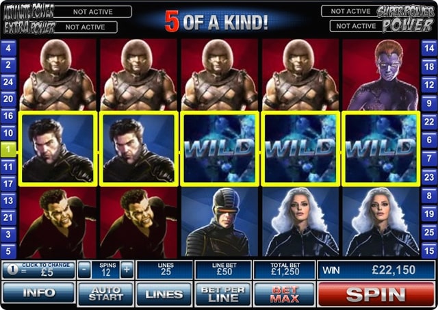 игровой автомат x-men онлайн